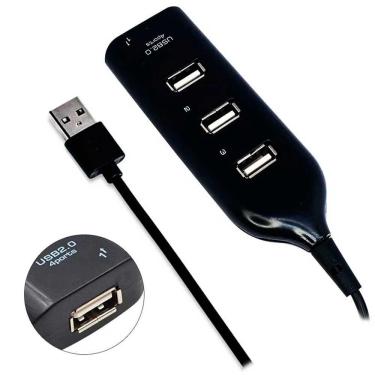 Imagem de Hub Usb Extensor De Portas Usb 2.0 4 Portas Adaptador Usb