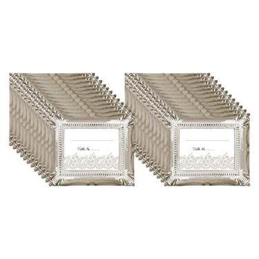 Imagem de MCS Porta-retrato de casamento/porta-cartão, 69043, pacote com 24, marrom rústico, 24 unidades