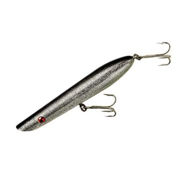 Imagem de Cotton Cordell Isca de pesca Pencil Popper Topwater, cromada/preta, 18 cm