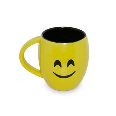 Imagem de Caneca de Ceramica Emojis Felicidade 10X8cm - Amarelo
