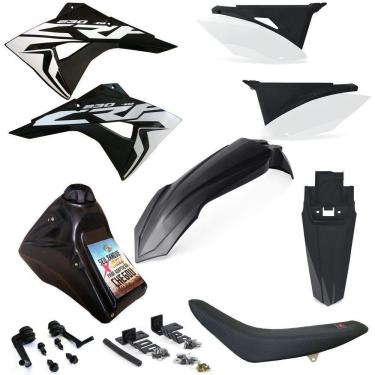 Imagem de Kit Plástico Biker Elite Completo Crf 230 Adaptável Xr 200 Xr 250 Tornado
