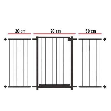 Imagem de Portão Multigrade-Divisor Ambiente 70Cm A 130Cm Preto-Nf1301