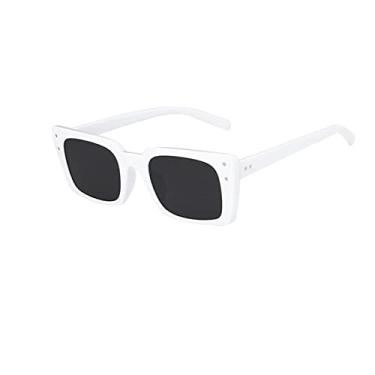 Imagem de Fashion Luxury Women's Sunglasses Square Classic Outdoor Driving Glasses Retro Rectangular Sun glasses Summer,white gray,china