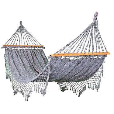 Imagem de Rede De Dormir Descanso Cinza Mesclado Com Madeira