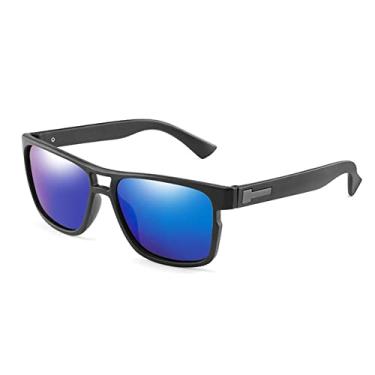 Imagem de Óculos de Sol Polarizados Movimento Masculino Designer Condução Óculos de Sol Mulheres Vintage Anti-UV Driver Óculos Preto Óculos Óculos Gafas de sol,Preto Azul