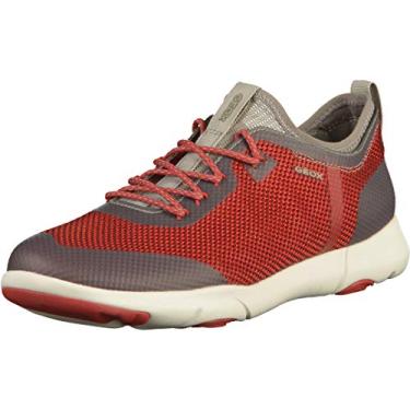 Imagem de Geox Tênis masculino de cano baixo, Vermelho, vermelho, cinza, C0025, women 2