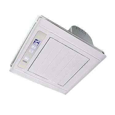 Imagem de Fã exausto Ventilador de ventilação de ventilação de controle remoto inteligente 30 × 30cm Fan de exaustor de teto integrado com desligamento temporizador e função de configurações de 2 velocidades Ve