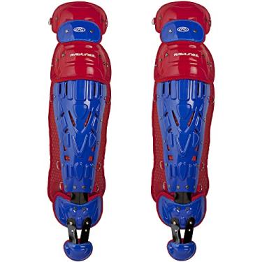 Imagem de Rawlings Sporting Goods – Protetor de perna Velo Series para adultos, 42 cm LGVEL, Royal/Scarlet, 16.5
