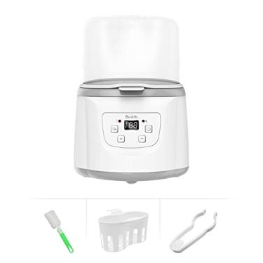 Imagem de Tingpai S0117E Aquecedor de biberões 4 em 1 a vapor de biberões Aquecedor rápido de co a pa bebé dade de 2 biberões Tempe tu ajustável com ecrã LED pa biberões, UE 400W