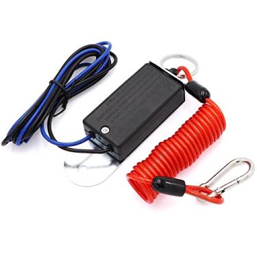 Imagem de Interruptor de separação de reboque, cabo enrolado de 1,8 m com interruptor de freio elétrico para reboque de reboque de trailer