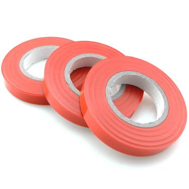 Imagem de Ruiwaer Fita de gravata de jardim 3 rolos x 66 pés x 0,4 polegadas de largura fita de planta estaca de vinil para ferramentas de jardim máquina de amarrar legumes árvore frutífera afunilada, vermelho