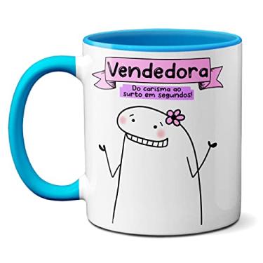 Imagem de Caneca Vendedora Do Carismo Ao Surto Em Segundos! Presente (Azul)