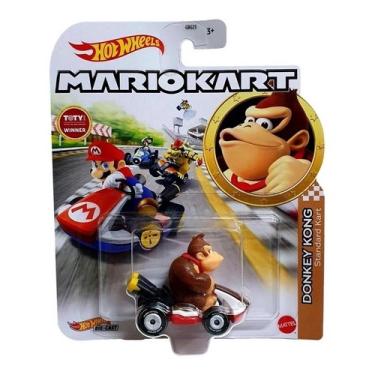 Hot Wheels Caracteres e Karts de Mario Kart como carros de metal