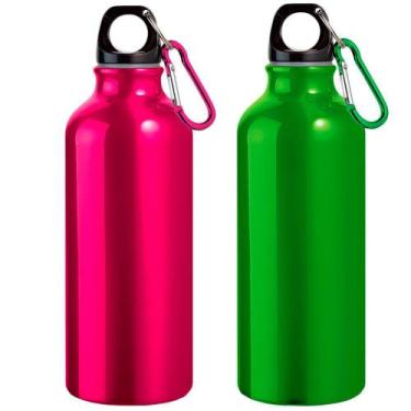 Imagem de Kit 2X Garrafa Squeeze Sport 500 Ml Topget Verde E Rosa