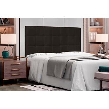 Imagem de Cabeceira Cama Casal Queen Estofada 1,60 M Painel Suspensa - Verona (Corano, Marrom)