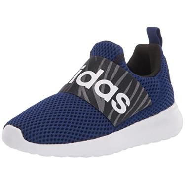 Imagem de adidas Tênis de corrida infantil unissex Lite Racer Adapt 4.0, Legacy índigo/branco/preto (slip-on), 7 Toddler