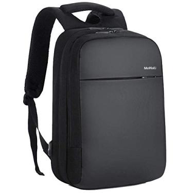 Imagem de Mochila de ombro Mochila para computador Mochila externa à prova de choque com interface de carregamento USB Mochila multifuncional masculina, alça de ombro alargada, almofada de descompressão respirável