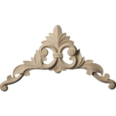 Imagem de Ekena Millwork Onlay, 25,4 cm L x 25,4 cm A x 25,4 cm P, madeira Lindenwood