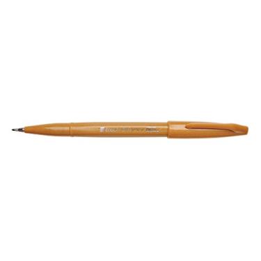 Imagem de Pentel Caneta Fude Touch, ocre amarelo, caneta de feltro como pincelada (SES15C-Y)