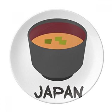 Imagem de Prato de sopa tradicional japonesa saboroso Miso decorativo de porcelana Salver louças de jantar
