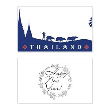 Imagem de Cartão comemorativo de ano novo cultura alfandegária Reino da Tailândia mensagem abençoada presente