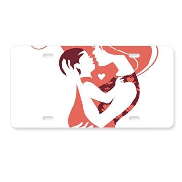 Imagem de DIYthinker Placa de carro para decoração de carro com estampa de afeto familiar Mãe Filho