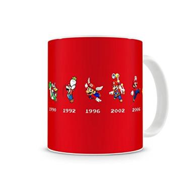 Imagem de Caneca Mario Bros Linha do Tempo