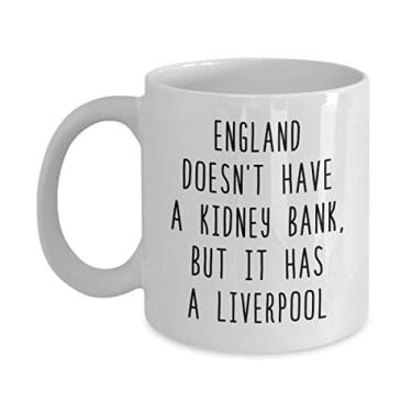 Imagem de Caneca engraçada English Puns Londres Inglaterra Reino Unido Grã-Bretanha Liverpool - Caneca de café divertida - ideia de