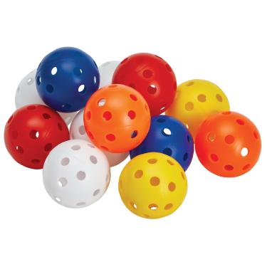 Imagem de Pacote com 12 mini bolas de beisebol multicoloridas