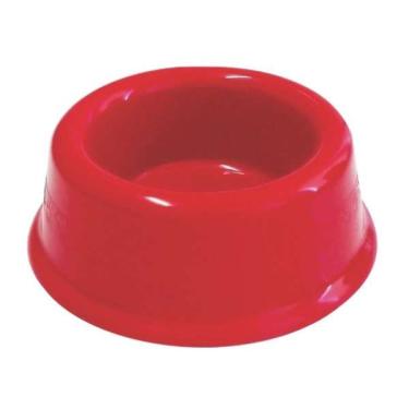 Imagem de Comedouro Plástico Vermelho Furacão Pet 350 mL - Tam. 01