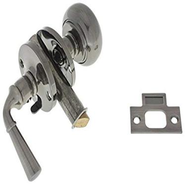 Imagem de IDHBA Trinco de porta de tela de tempestade de latão sólido de qualidade premium idh by St. Simons 21250-15A, níquel antigo