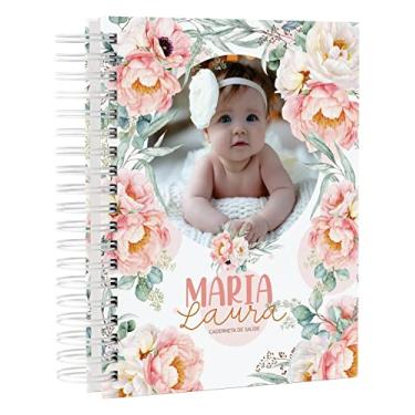 Imagem de Caderneta De Vacinação Atualizada Tema FLORAL com Foto e Nome