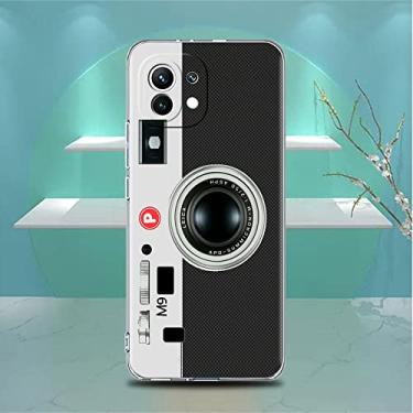 Imagem de Estojo transparente para Xiaomi Mi Poco X3 NFC M3 Pro F3 F1 11 Lite 12 Nota 10 11T 9T Capa de telefone transparente Cassete de fita magnética de rádio, C9, para Xiaomi Mi 10T Lite