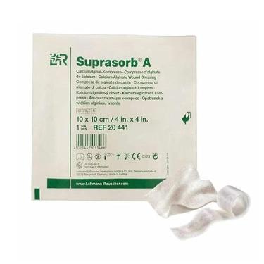 Imagem de Curativo Alginato de Cálcio Suprasorb A 10cm x 10cm Lohmann