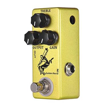 Imagem de Hosioe Golden Horse Guitarra Overdrive Pedal Full Metal Shell True Bypass