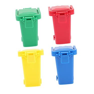 Imagem de Amosfun 8 Peças Lixeira De Triagem Mini Lixeira De Reciclagem Brinquedos Squiz Lata De Lixo Infantil Brinquedo Mini Lata De Lixo De Mesa Brinquedos Lata De Lixo De Plástico Lata De Lixo