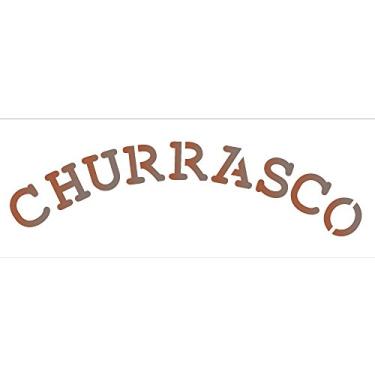 Imagem de Stencil de Acetato para Pintura OPA Simples 10 x 30 cm - 1993 Churrasco