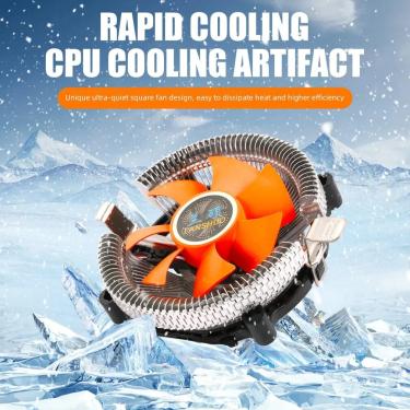 Imagem de Super Silencioso Computador CPU Cooler  Ventilador de refrigeração  Dissipador de calor para Intel