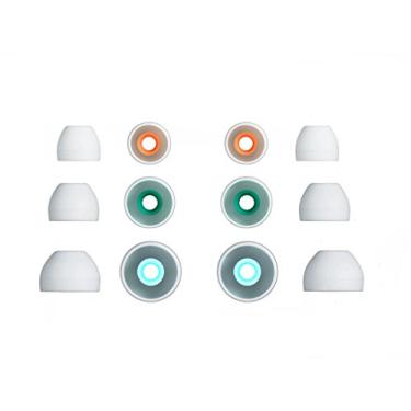 Imagem de Conjunto de fones de ouvido intra-auriculares híbridos brancos P/M/G, compatíveis com as séries Sony XBA, MDR e DR