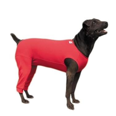 Imagem de Roupa Protetora Pós Cirúrgica Pet Para Cachorro Membros Posteriores Pernas Traseira (Vermelho, 15)