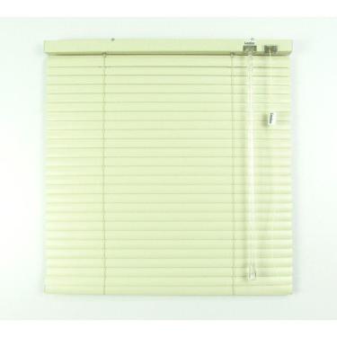 Imagem de Persiana Horizontal 25Mm Alumínio Crisdan Sem Furos Aparente Largura 1,35 X 1,35 Altura Bege