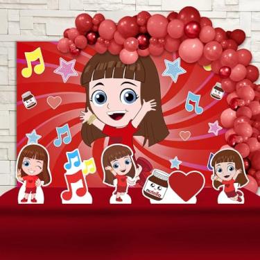 Imagem de Kit Decoração Festa de Aniversário Infantil Gi Aventureira Vermelha