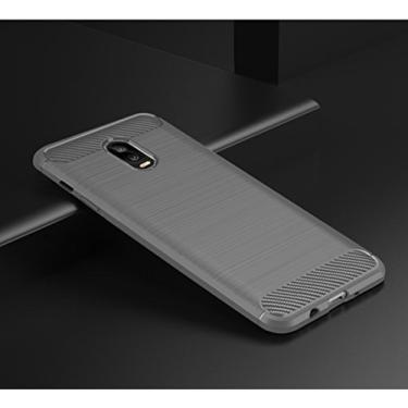 Imagem de Manyip Capa para Samsung Galaxy J7 Plus, capa de fibra de carbono anti-riscos e resistente impressões digitais totalmente protetora capa de couro Cover Case adequada para o Samsung Galaxy J7 Plus