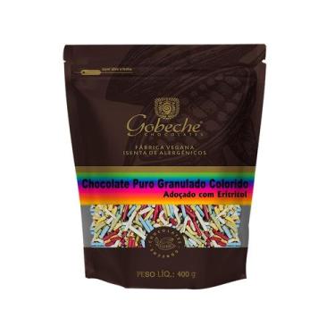 Imagem de Chocolate Puro Granulado Colorido Gobeche - Adoçado Com Eritritol - 40