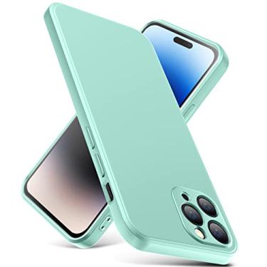 Imagem de YSLBWLE Capa para iPhone 11 Pro Max, capa fina de silicone líquido, à prova de choque, capa fina para iPhone 11 Pro Max, capa protetora de câmera de corpo inteiro - azul marinho 2-IP11pm-11