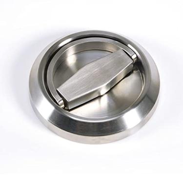 Imagem de Maçanetas e puxadores de gabinete oculto de aço inoxidável.