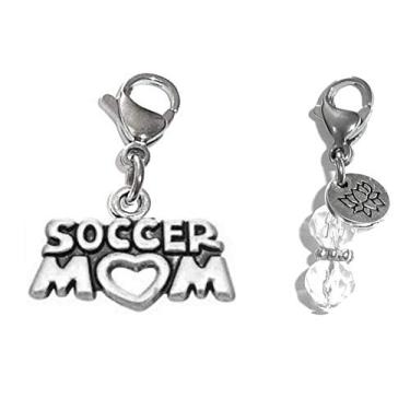 Imagem de Pingente de encaixe, construa sua própria pulseira, bolsa, bolsa, mensagem, inspirador, chaveiro, puxador com zíper, joias, Metal