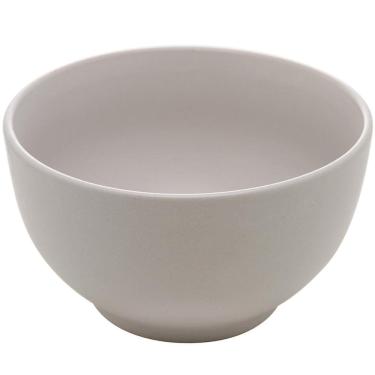 Imagem de Bowl Lyor de Cerâmica Cronus Bege 680ml Cumbuca Tigela para Saladas Sobremesas Sopas