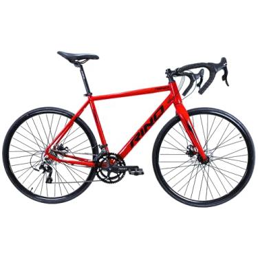 Imagem de Bicicleta Aro 700 Rino KALIBUR Speed Aluminio 2x9 Disco (48 cm, Vermelho)
