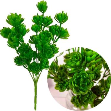 Imagem de Kit 6 Planta Artificial Broto Suculenta Flor Arranjo 30cm